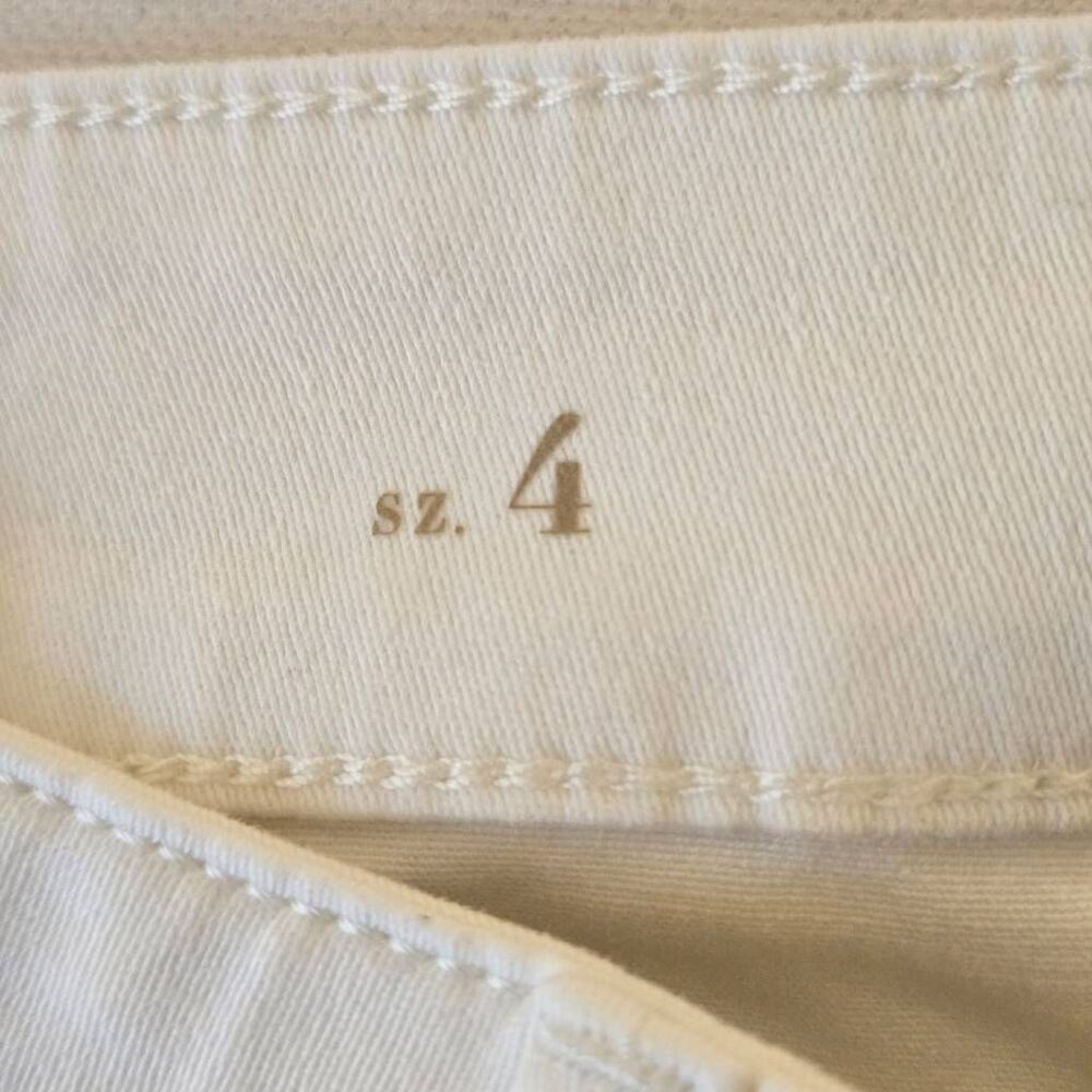 White House Black Market Womens Low Rise The Skimmer Ankle Jeans White Size 4 - Picture 7 of 16